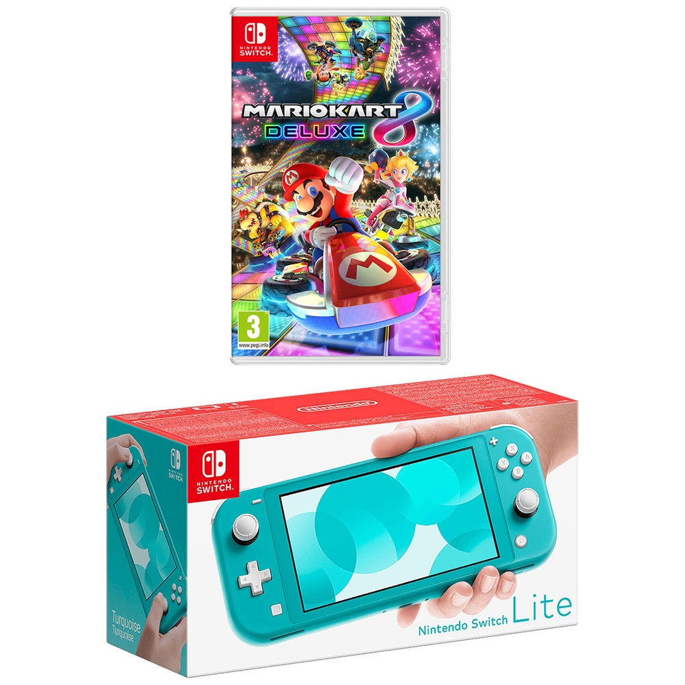 Nintendo Switch Lite Türkis & Spiel auswählen