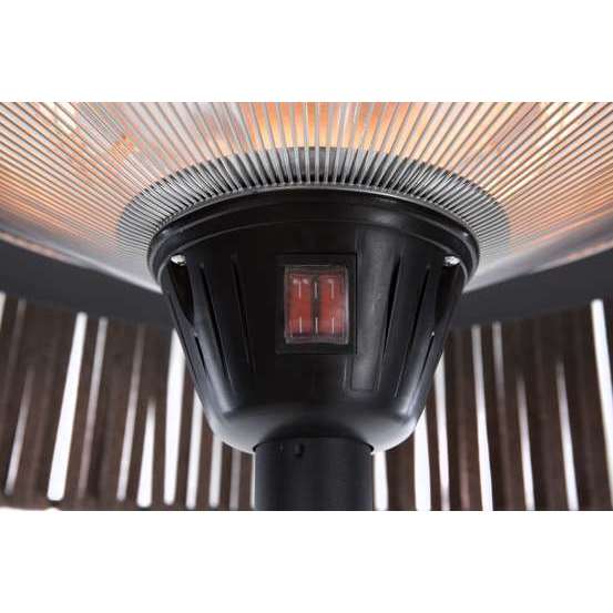 Chauffage halogène extérieur ARTIX CORDA 2100 en acier brun - D.60 cm