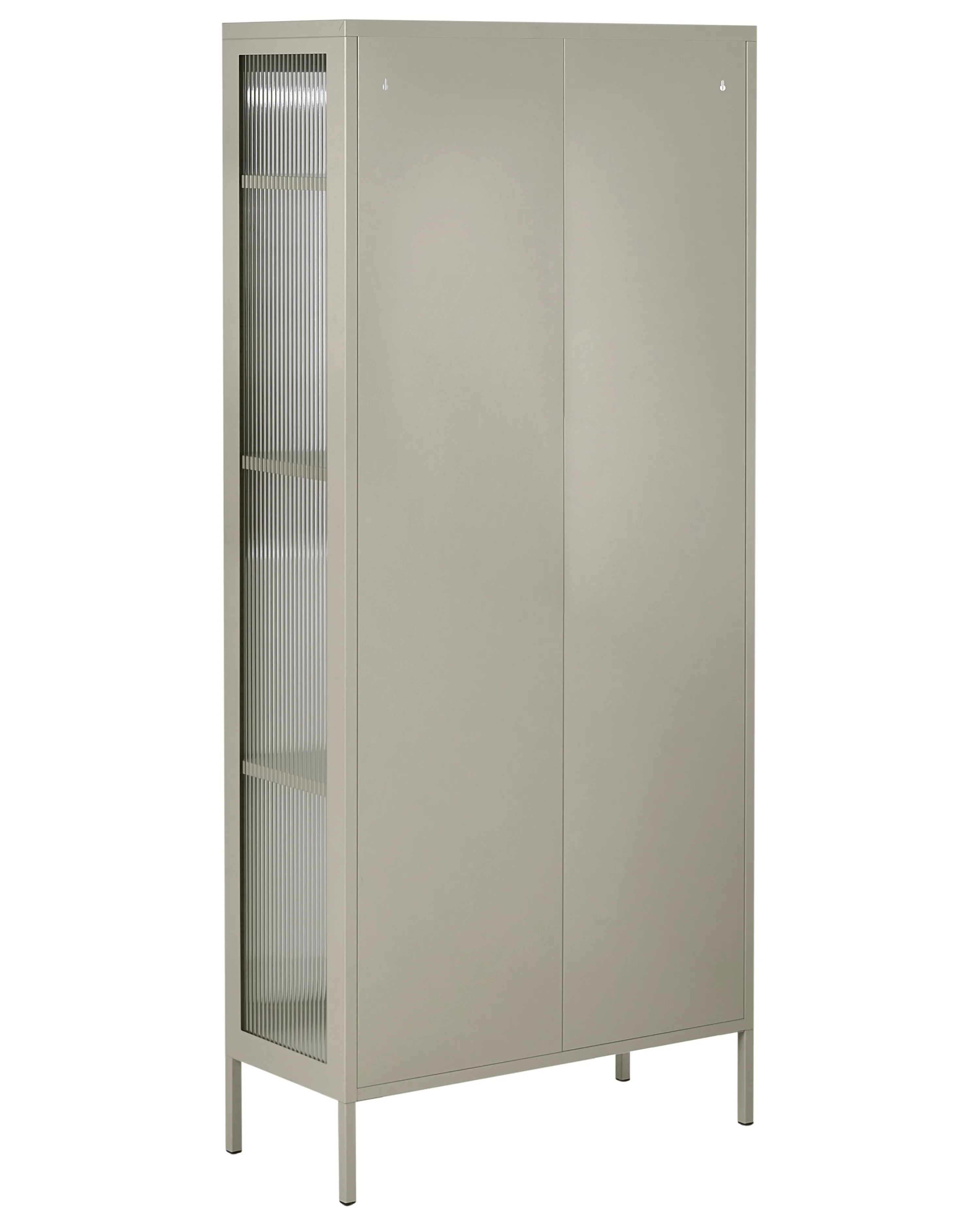 Vitrinekast GLEORA Metaal Lichtbeige