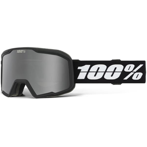 Masque de ski 100PERCENT VALNOR GOGGLE BLACK MIRROR SILVER LENS