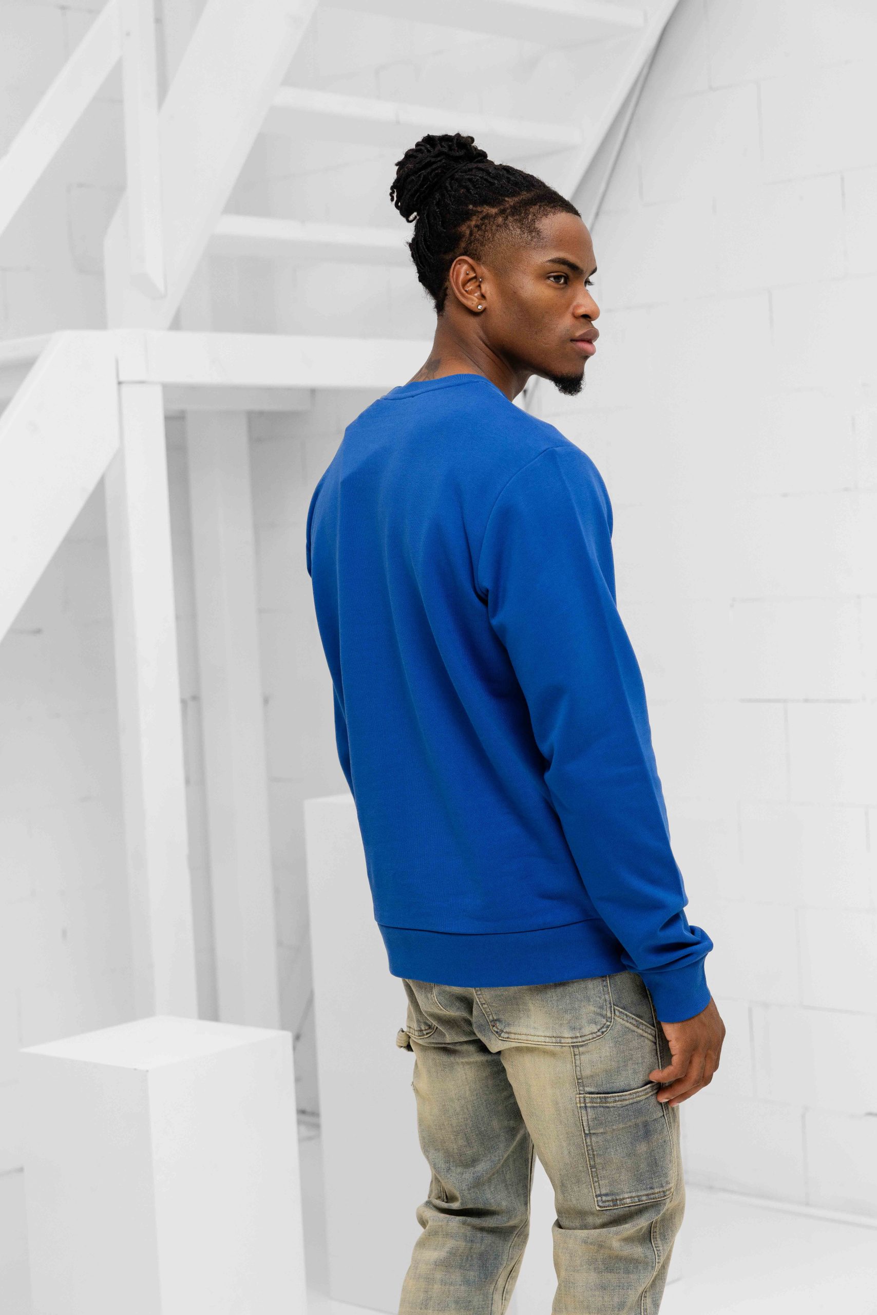 Iceberg 5C Felpa E031 Sweater Heren Blauw