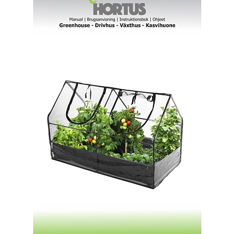 HORTUS mini drivhus med bund
