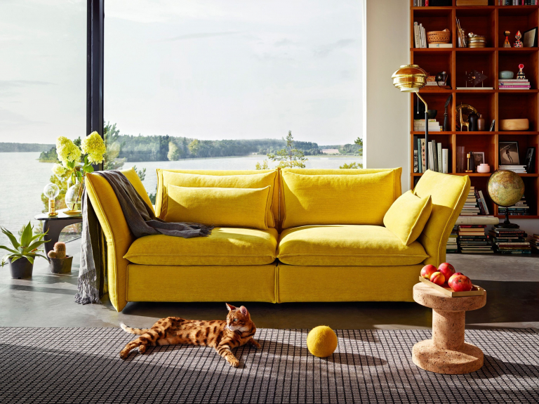 Vitra Mariposa 2-zits bank Iroko donkergrijs