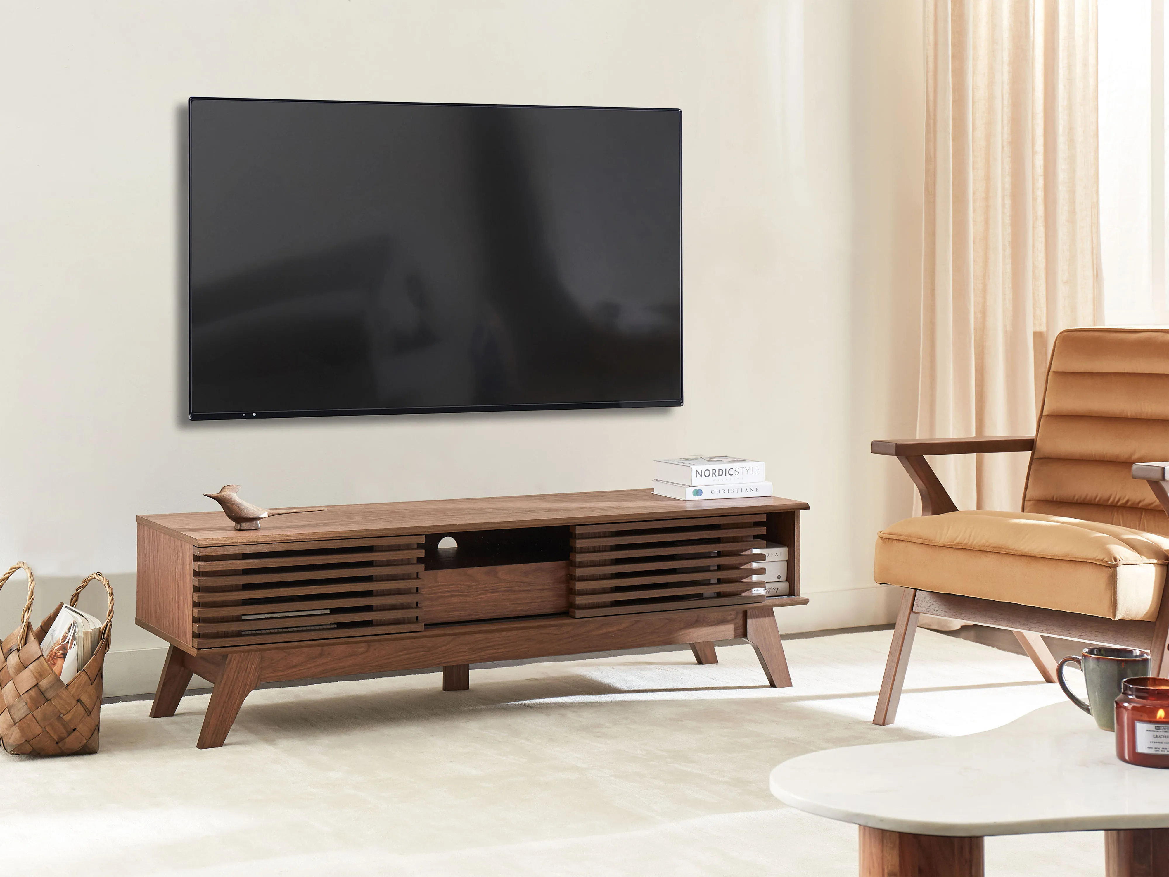 TV-meubel DETROIT Donkerbruin