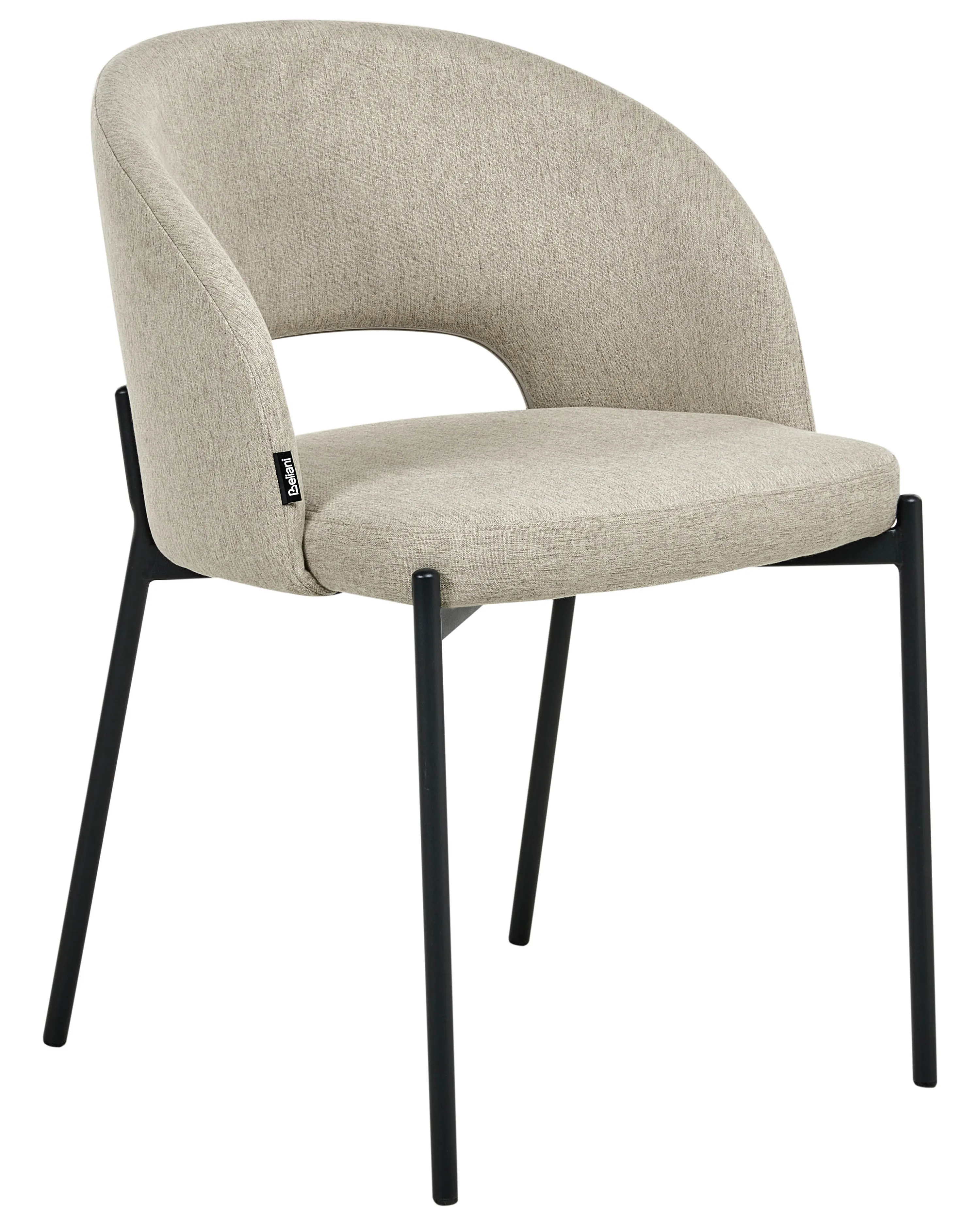 Set van 2 eetkamerstoelen PENNY Stof Zandbeige