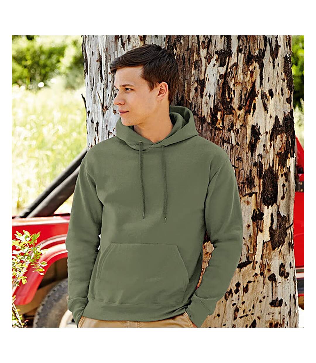 Fruit Of The Loom - Sweatshirt à capuche - Homme (Olive) - UTRW3163