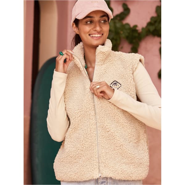 Veste polaire ROXY CUT THE NIGHT PARCHMENT