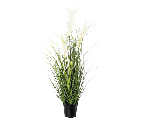 Kunst Pampasgras Plant, Hoogte: 76 cm, Crème