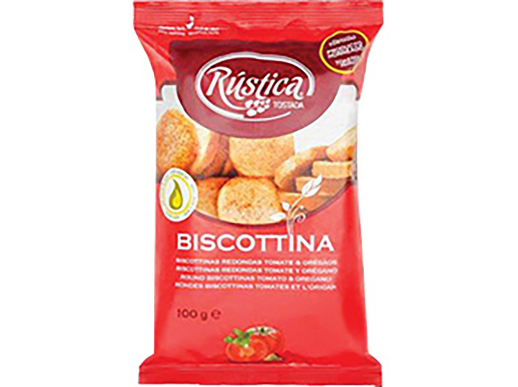 TOSTAS BISCOTTINAS RÚSTICA COM TOMATE E OREGÃOS C18 100G