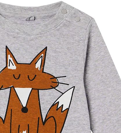 Stella McCartney Kids Bluse - Gråmeleret m. R?v