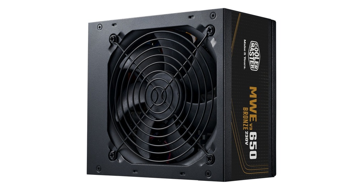 Cooler MasterMWE 650 Bronze V3 650 watt voeding   (Zwart, 4x PCIe)