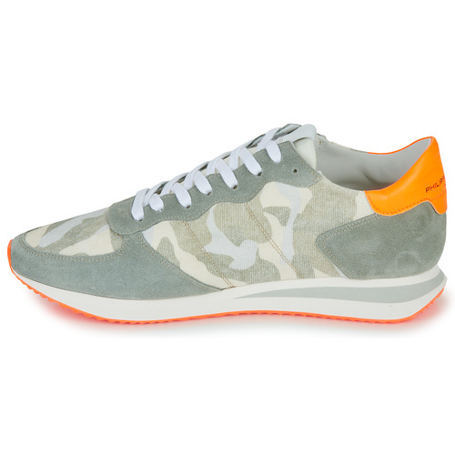 Philippe Model - TRPX LOW MAN Camuflaje / Kaki / Naranja