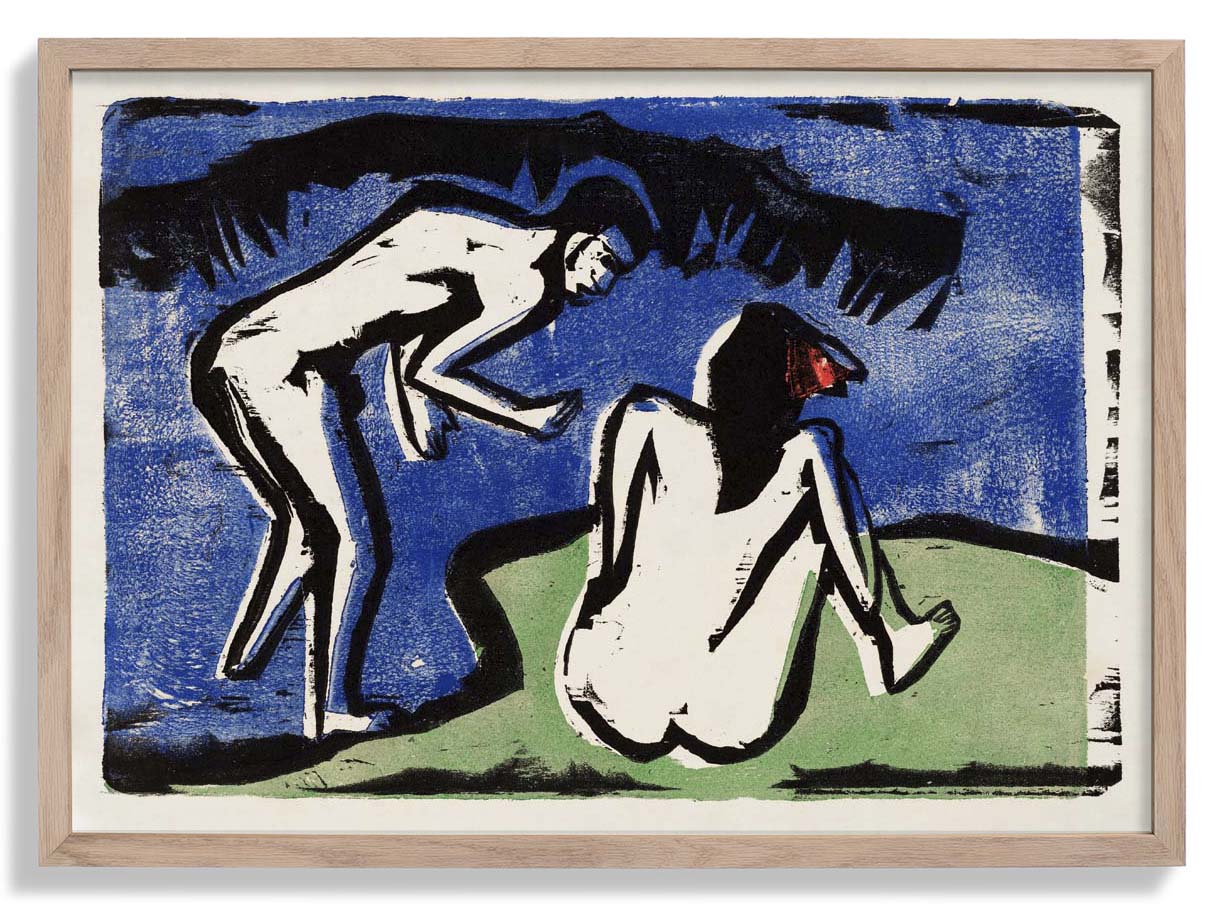 Badendes Paar von Ernst Kirchner