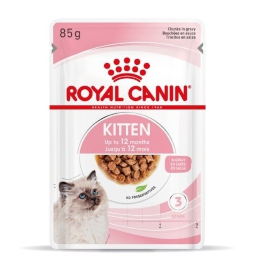 Sachê Royal Canin Kitten em molho para gatos