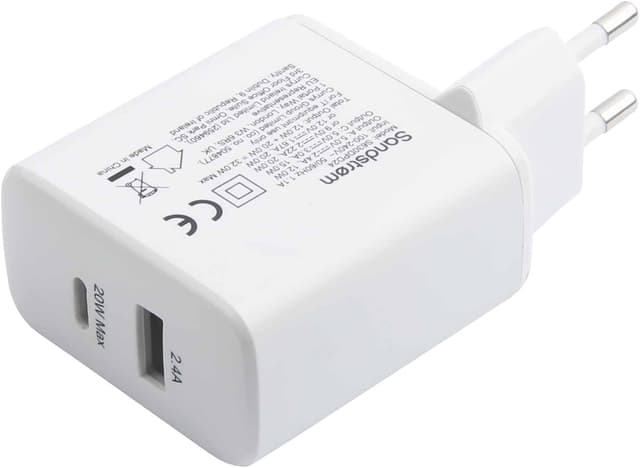 Sandstrøm Dual 32W USB oplader