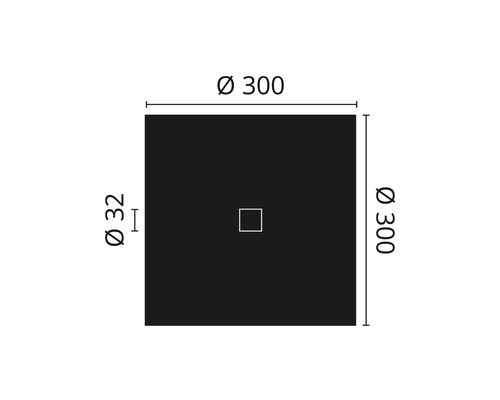 3D rozet B 22 wit 30,0x30,0 cm