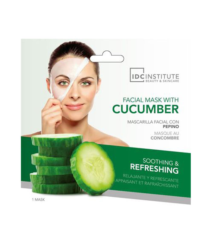 IDC Institute - Máscara facial com pepino - relaxante e refrescante