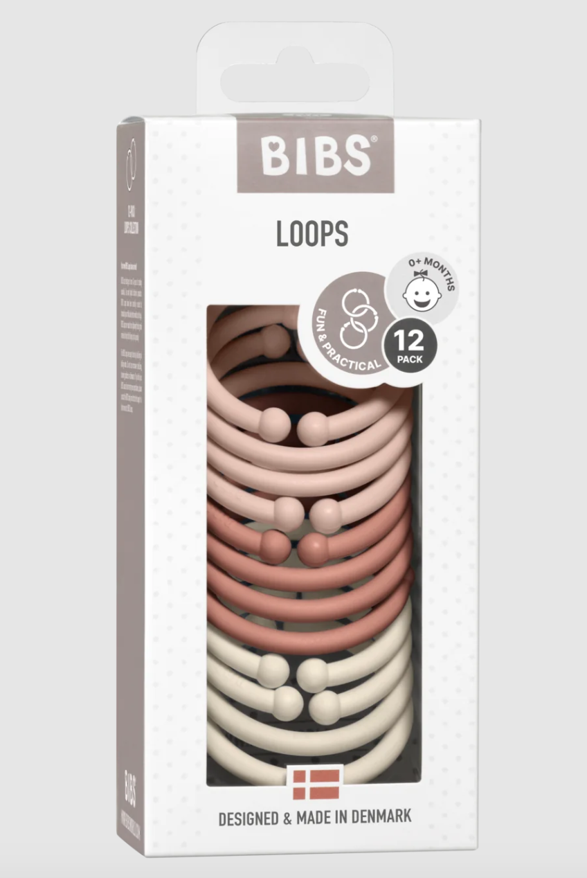 Bibs Bibs loops 12 pack blush woodchuck ivory