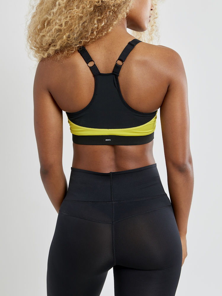 Craft Motion Sports BH gul/sort