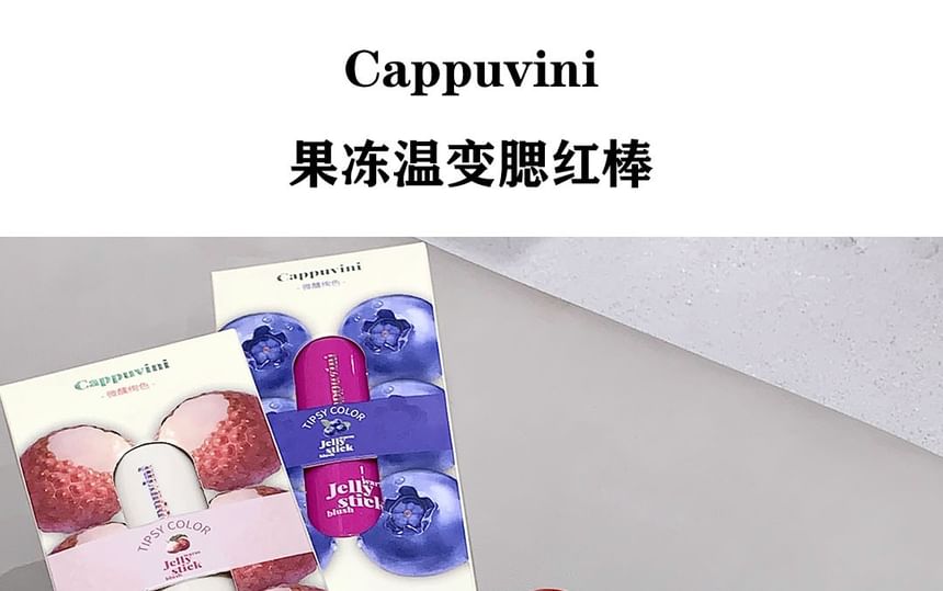 Cappuvini - Jelly Kleurveranderende Blush Stick - 3 Kleuren