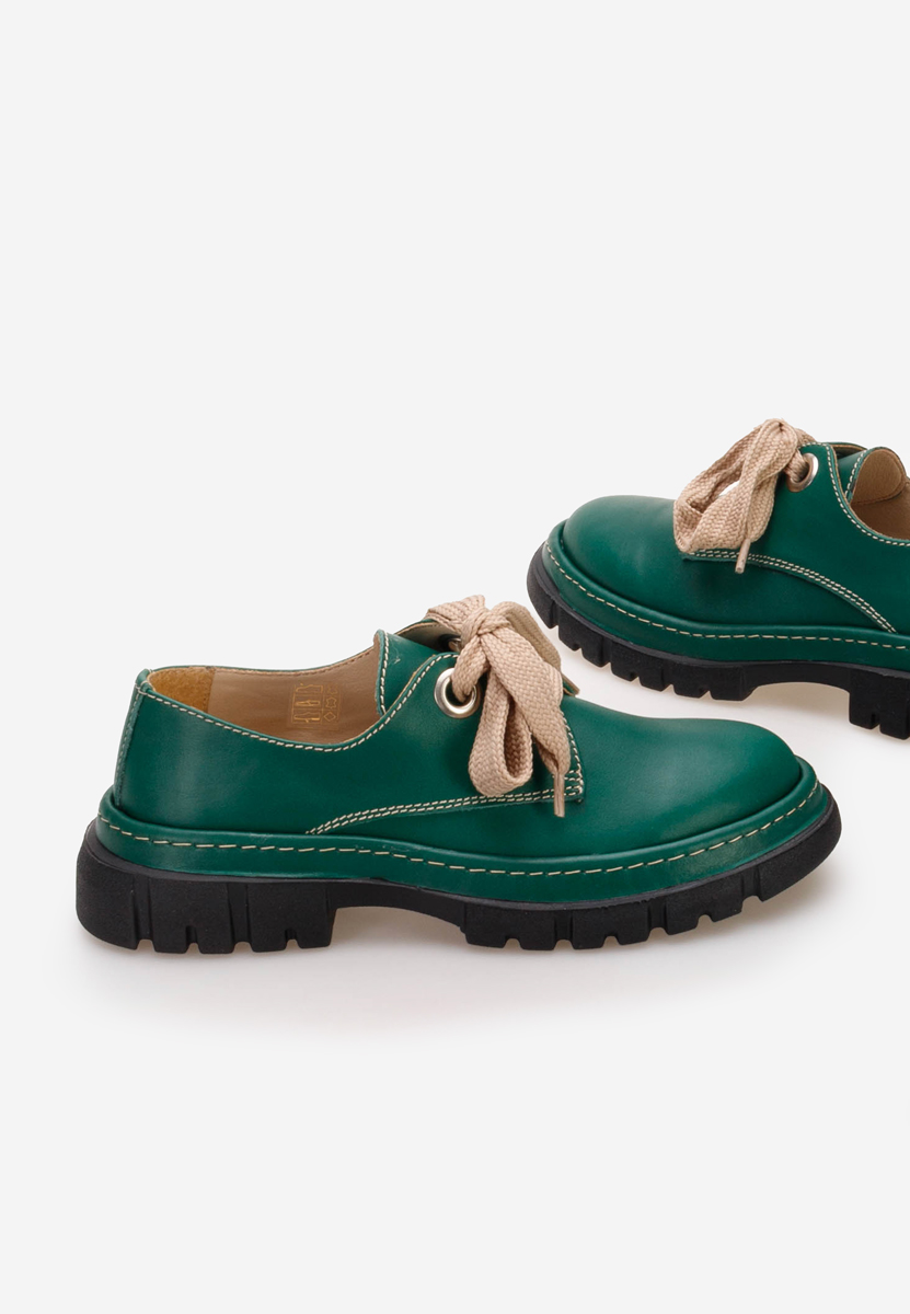 Chaussures casual femme en cuir vert Dasha V2