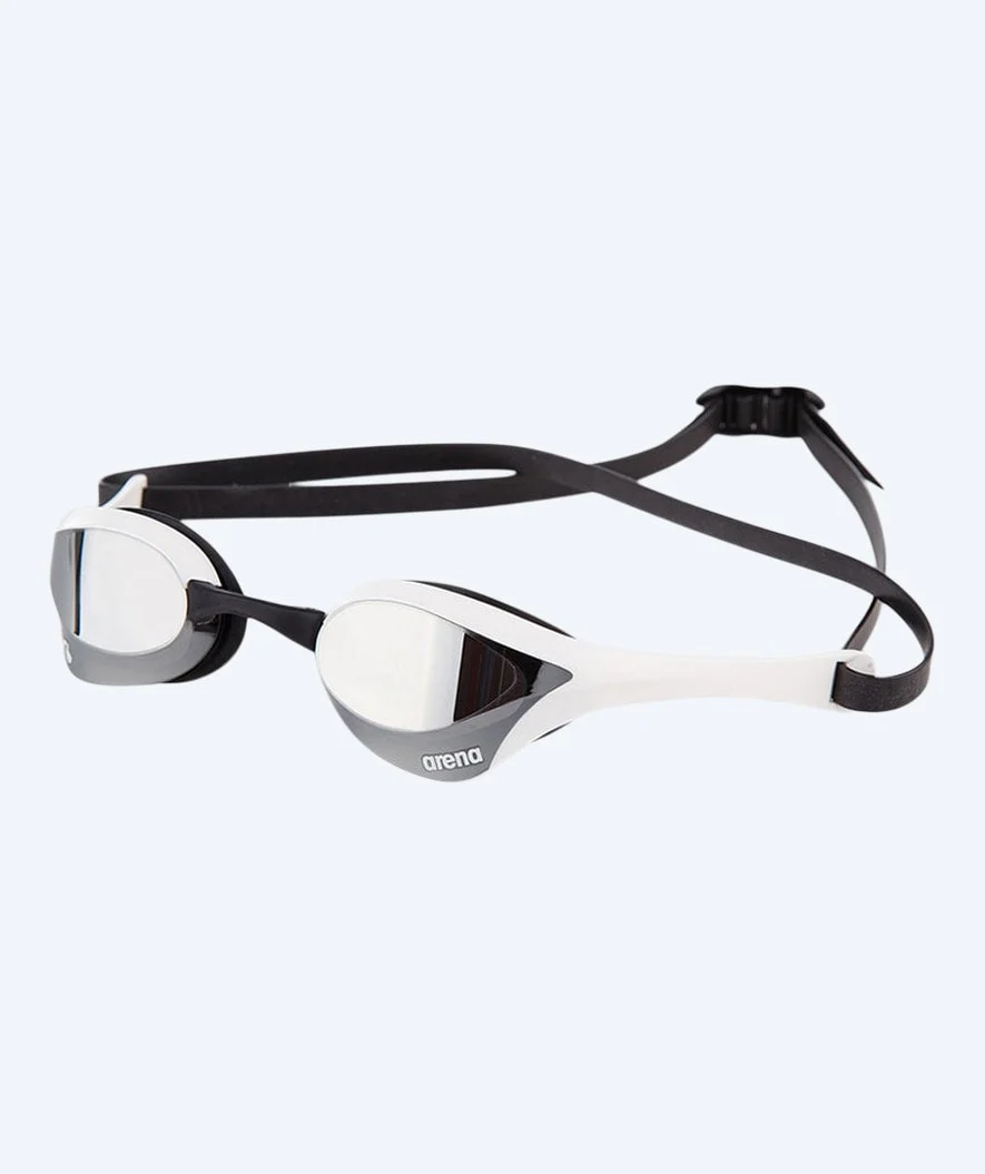 Arena Elite svømmebriller - Cobra Ultra SWIPE Mirror - Hvid/sølv