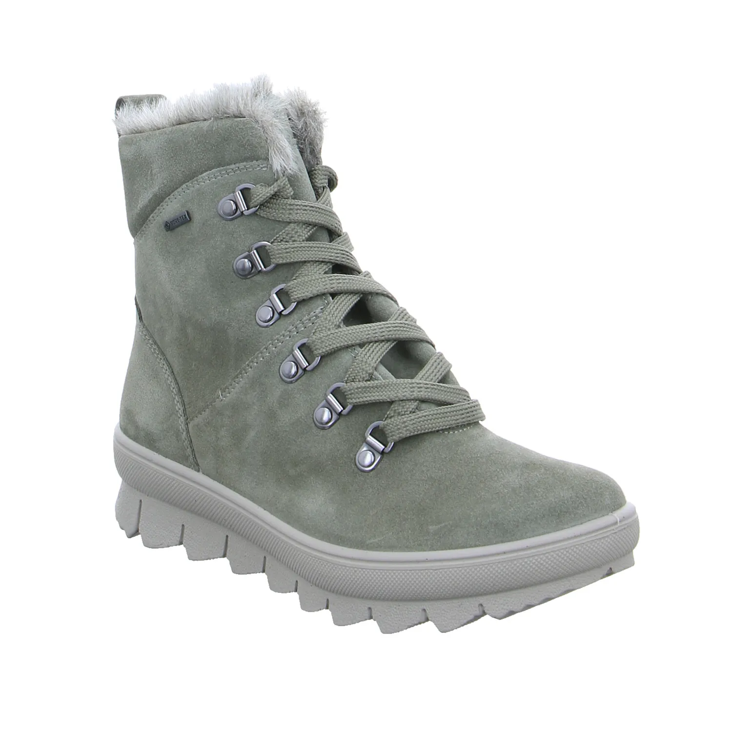LEGERO Snowboot Grün Leder  mit Gore-Tex Membrane