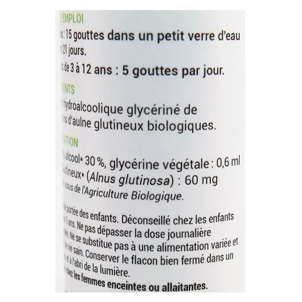 Oemine Macérât Glycériné Aulne Glutineux Bio 30ml