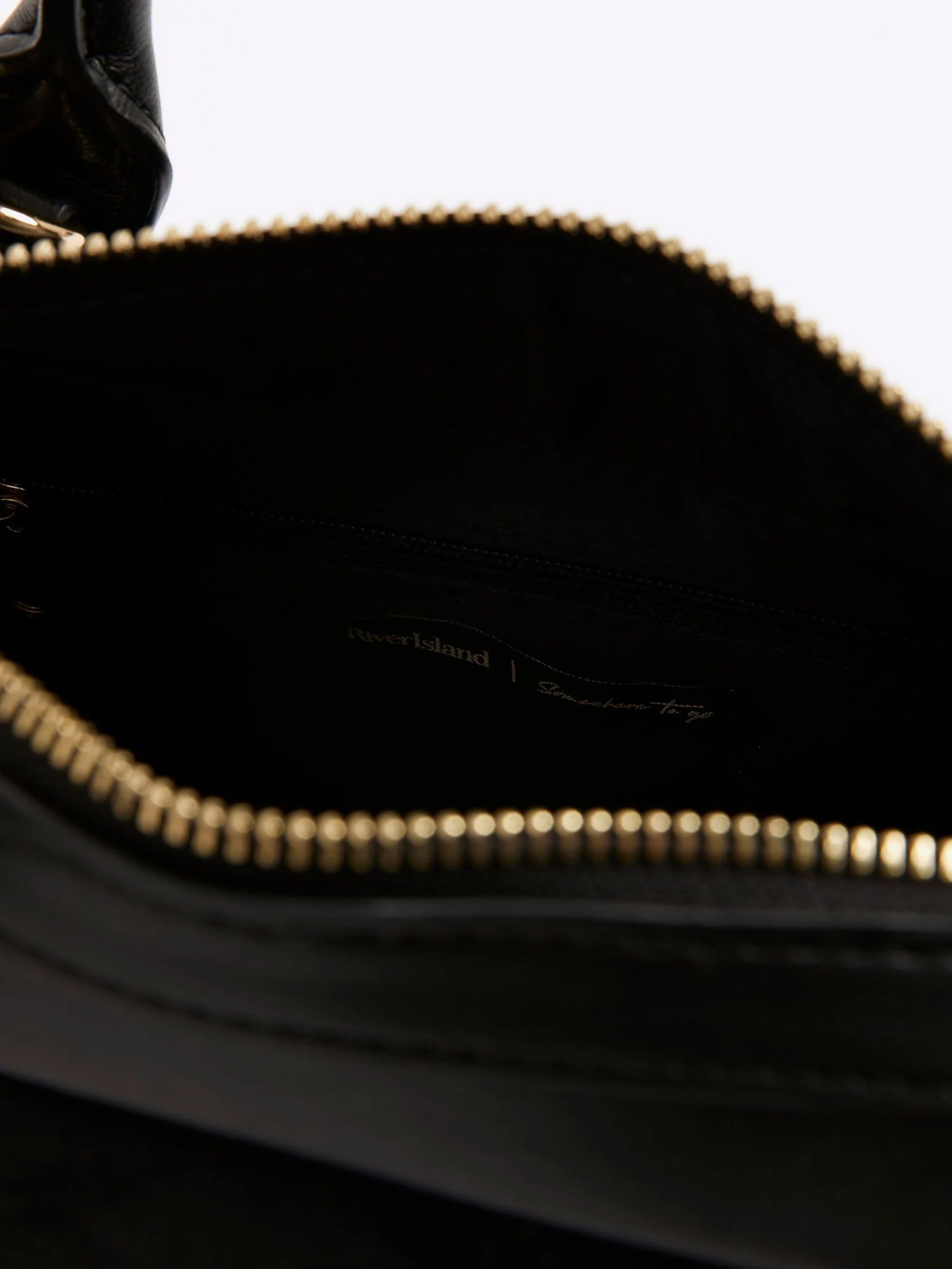 River Island gebogen bowler tas