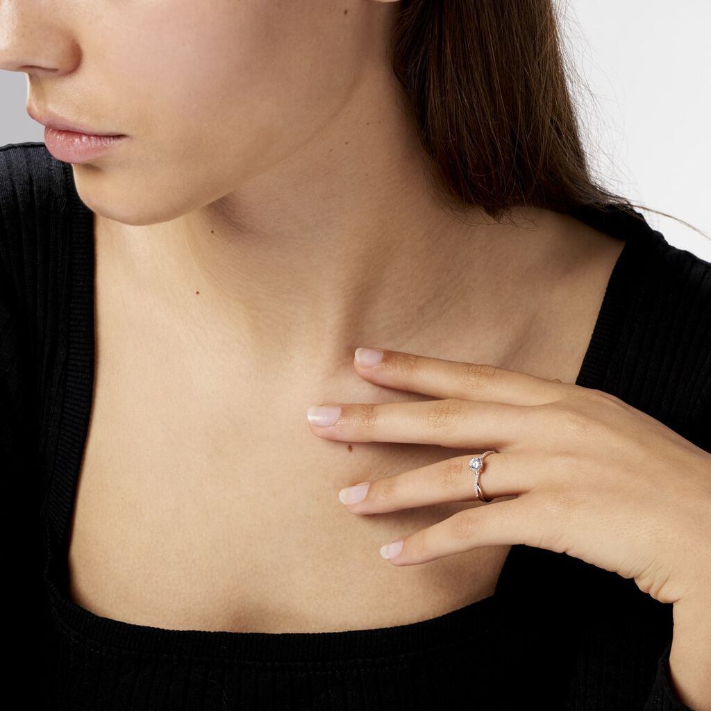 Bague Dana Or Jaune Oxyde De Zirconium