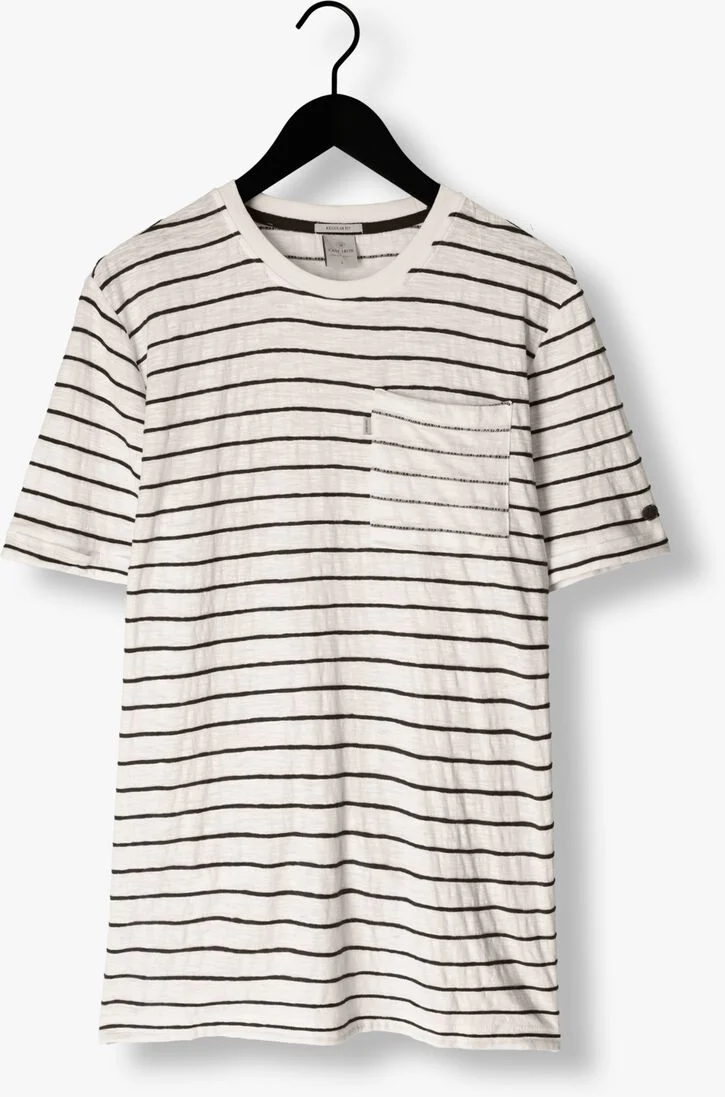 CAST IRON gebroken wit cast iron t-shirt short sleeve r-neck regular fit cotton slub