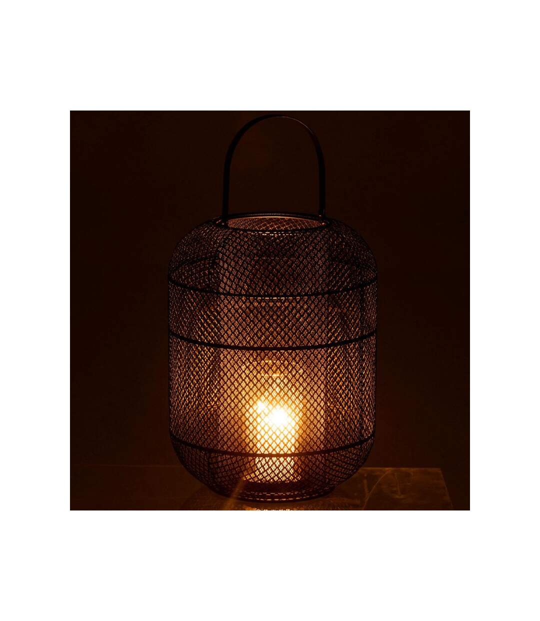Paris Prix - Lanterne Déco En Métal donny 51cm Noir