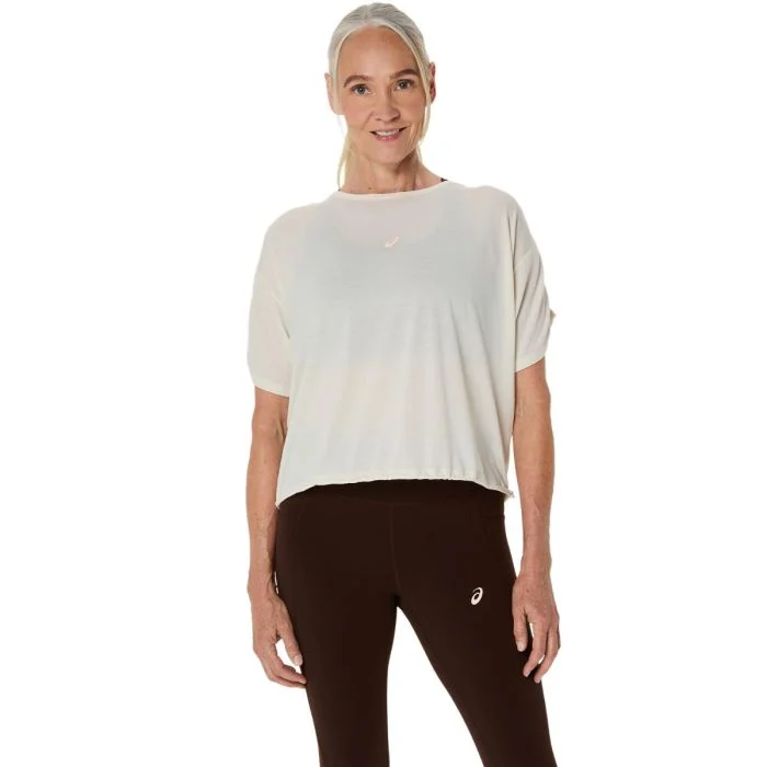 Asics Dame T-shirts Nagino Run SS Top Hvid