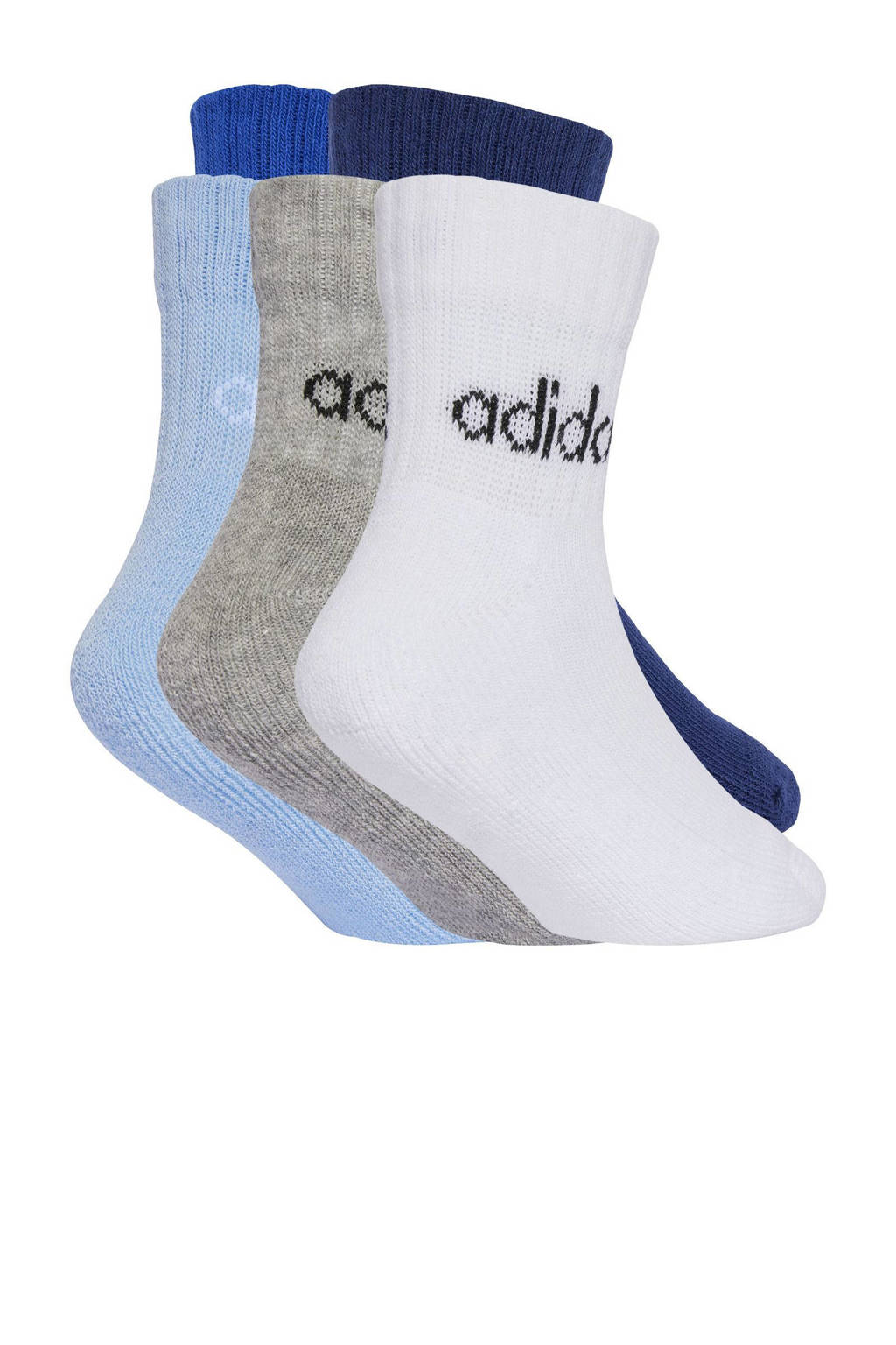 adidas sokken - set van 5 blauw