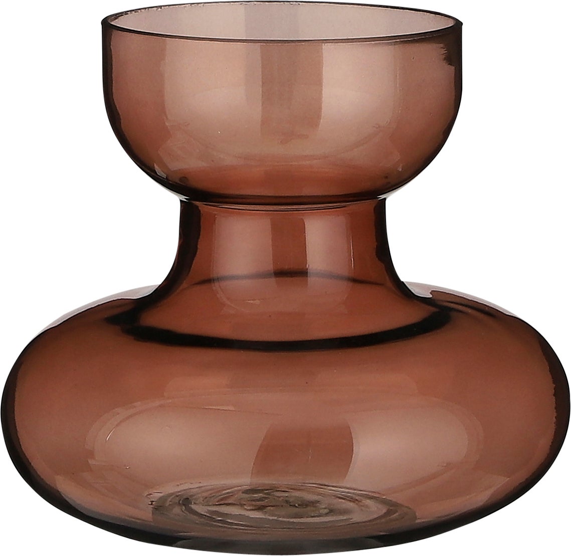 Mica Decorations vaas Soren bruin D 15 H 18 cm