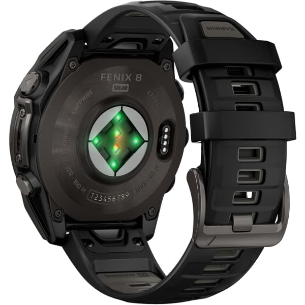 Montre cardio GPS GARMIN FENIX 8 SOLAR 47MM SAPPHIRE TITANE TITANE CARBON GREY