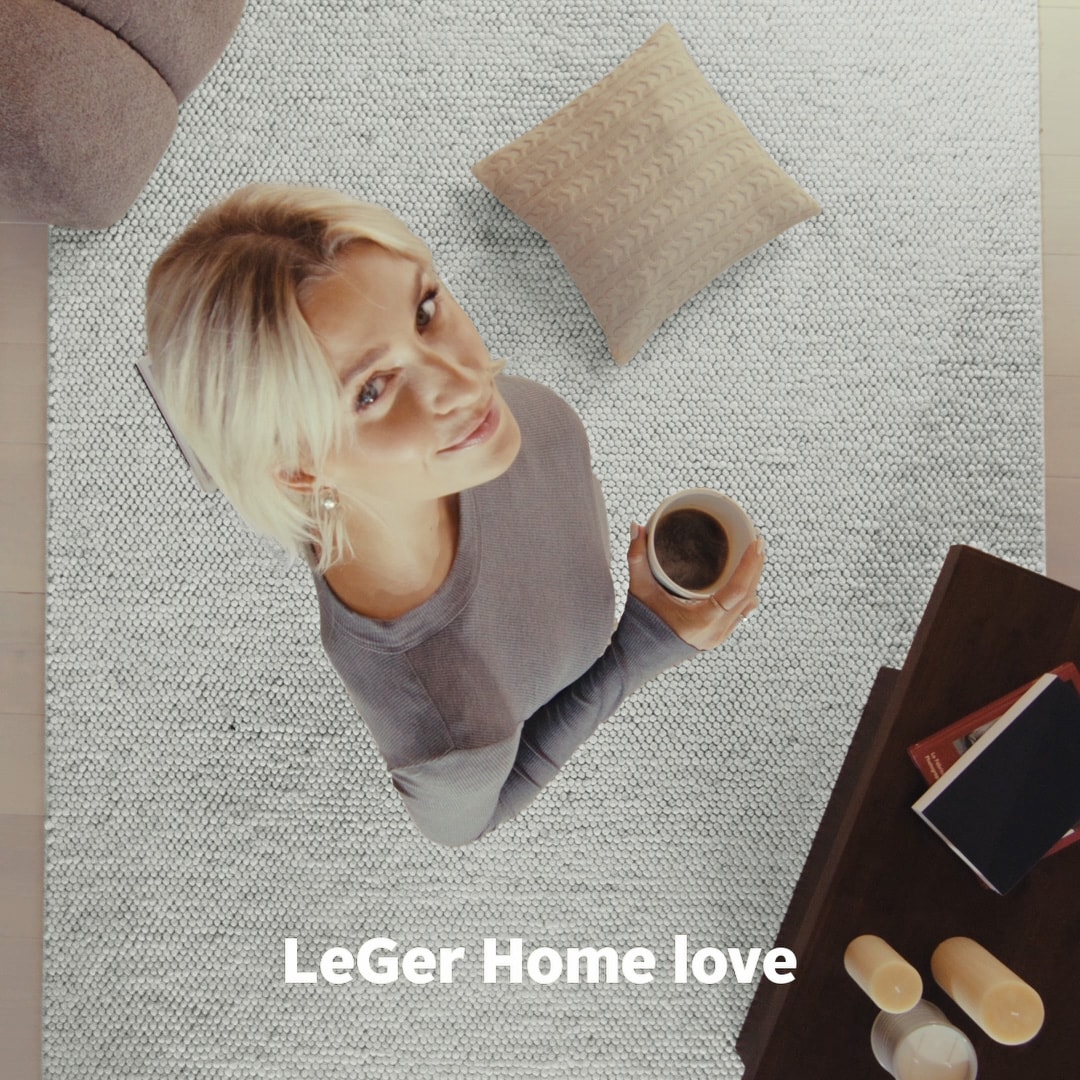 LeGer Home by Lena Gercke Wollteppich »Ainhoa, handgewebt, Wolle« rechteckig 12 mm Höhe einfarbig, Wolle, Teppich, Wohnzimmer, Schlafzimmer, Esszimmer