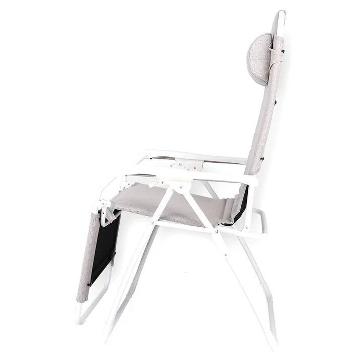 Fiam - Amida Soft Relaxliege, Aluminium / schwarz