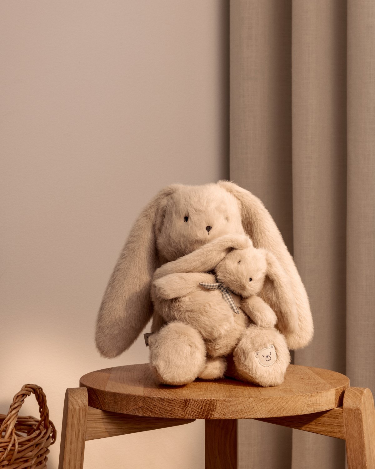 Bamse Kanin 2i1 – 35 og 13cm | Berto and Baby Rabbit Teddy