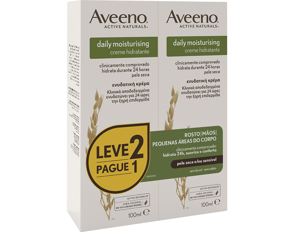 CREME AVEENO DAILY 2X100ML LEVE 2 PAGUE 1