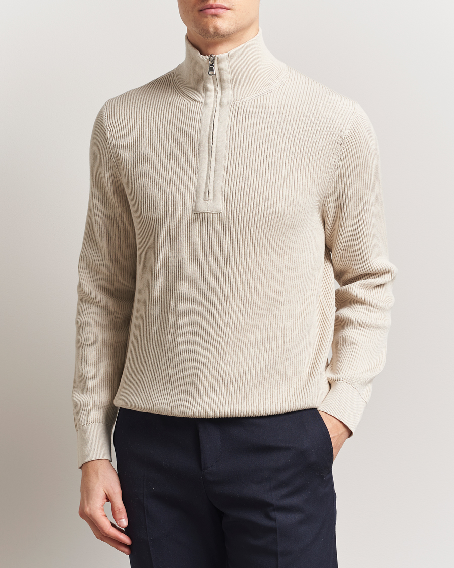 J.Lindeberg Alex Knitted Half-Zip Moonbeam