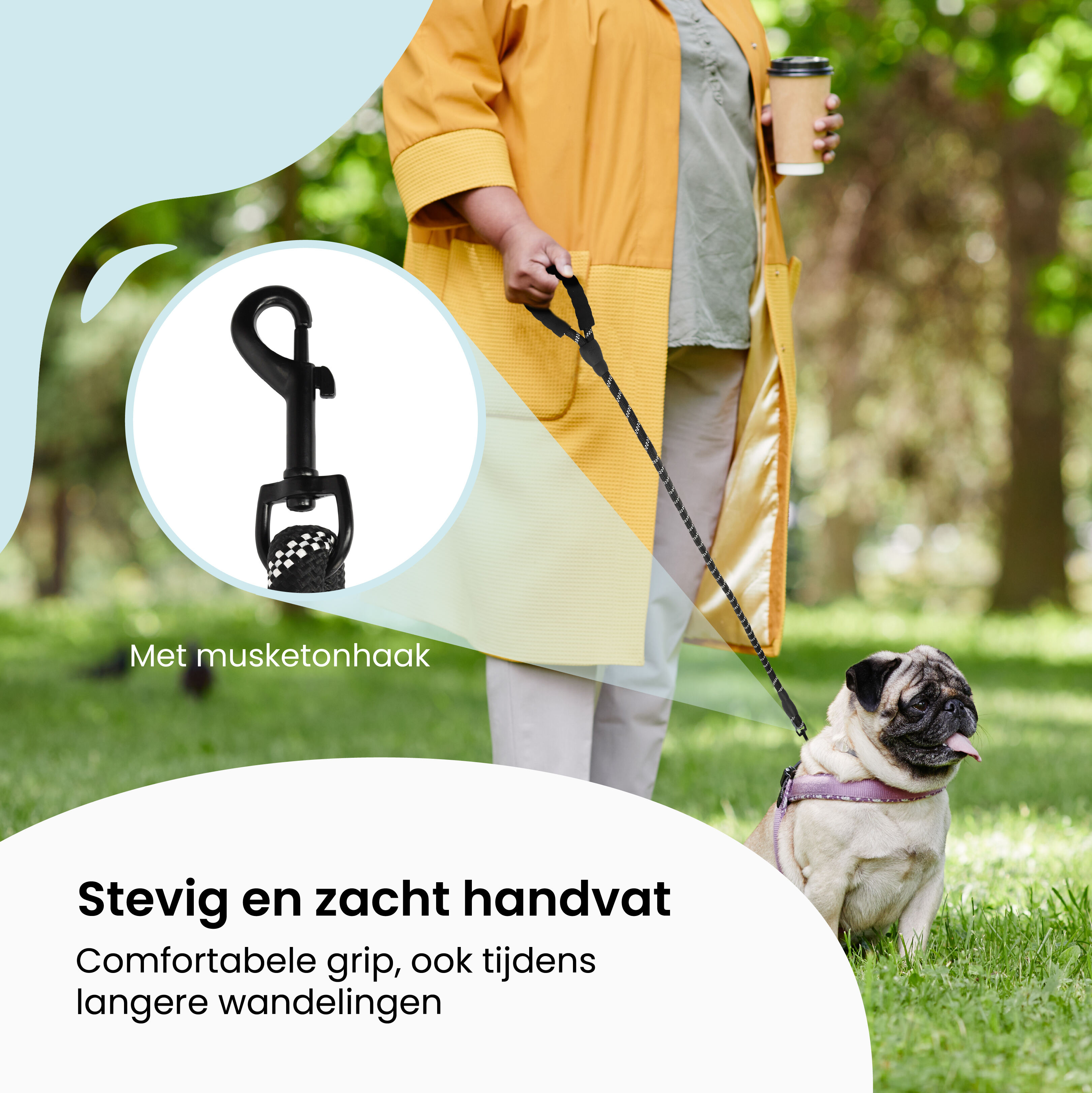 All 4 Pets Supply reflecterende hondenriem - 1,5 meter
