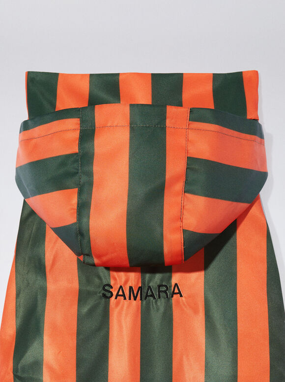 Capa de chuva personalizável para cães - Laranja