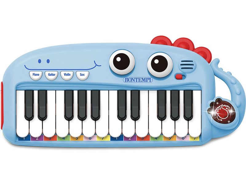 Bontempi Musikinstrument Elektronik-Keyboard blau 24 Tasten Musikalisches Spielzeug