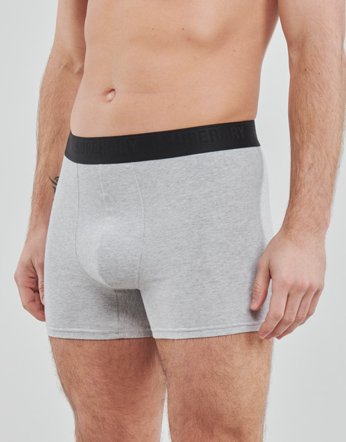 Superdry - BOXER TRIPLE X3 - Noir / Gris / Blanc