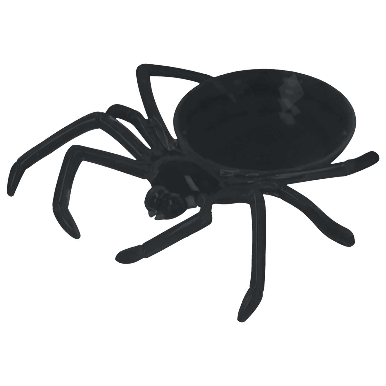 Halloween Schale Spinne aus Kunststoff 3fach