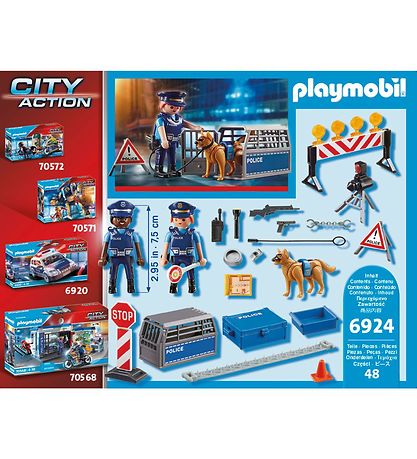 Playmobil City Action - Politivejsp?rring - 6924 - 48 Dele