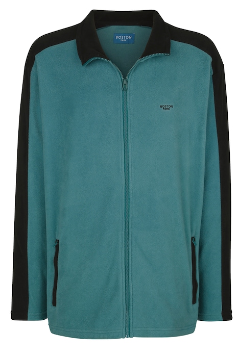 Boston Park Fleecejacke, zweifarbig, Stehkragen