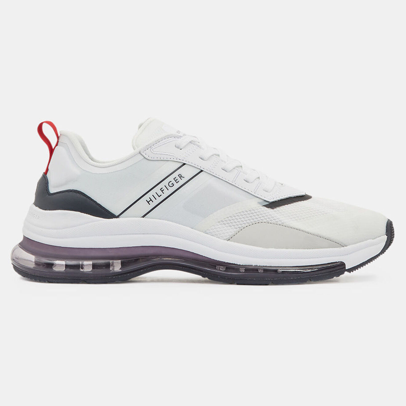 Tommy Hilfiger Baskets air runner mix blanches