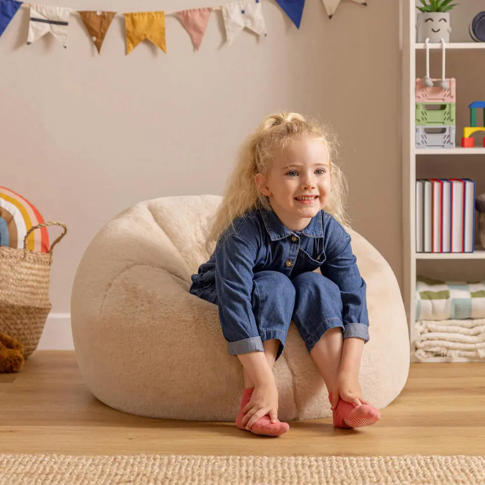 icon - Kingston Kinderzitzak - Fleece - Beige